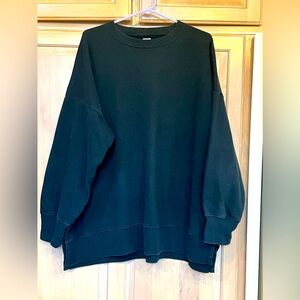 AERIE,🖤 OVERSIZED, BLACK SPLIT SIDE TUNIC SIZE XL